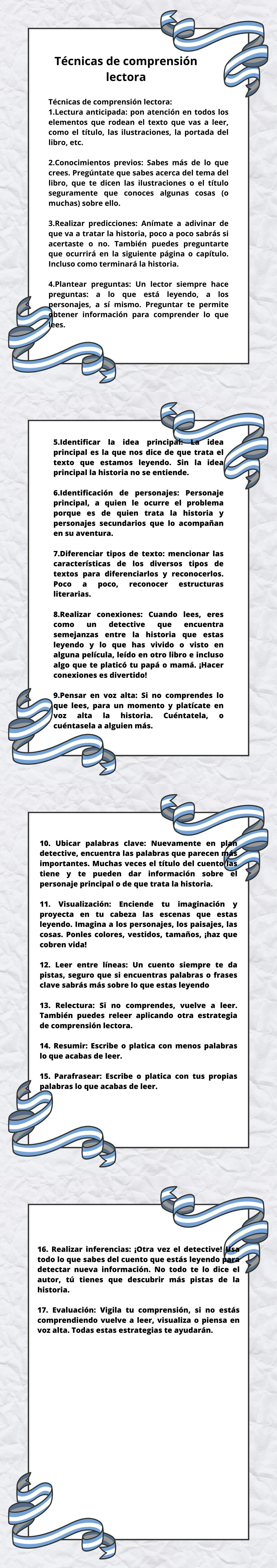 Técnicas de comprensión lectora