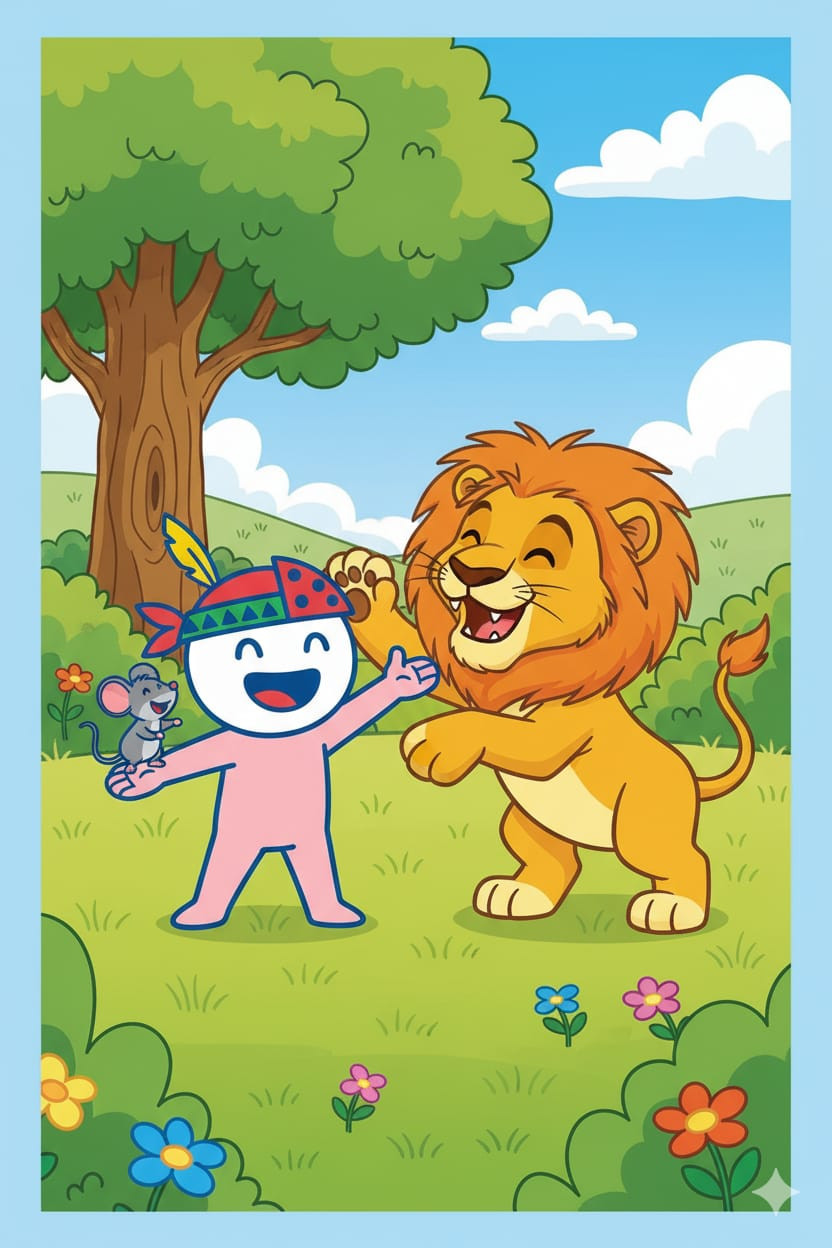 Leeco el ratón y el león