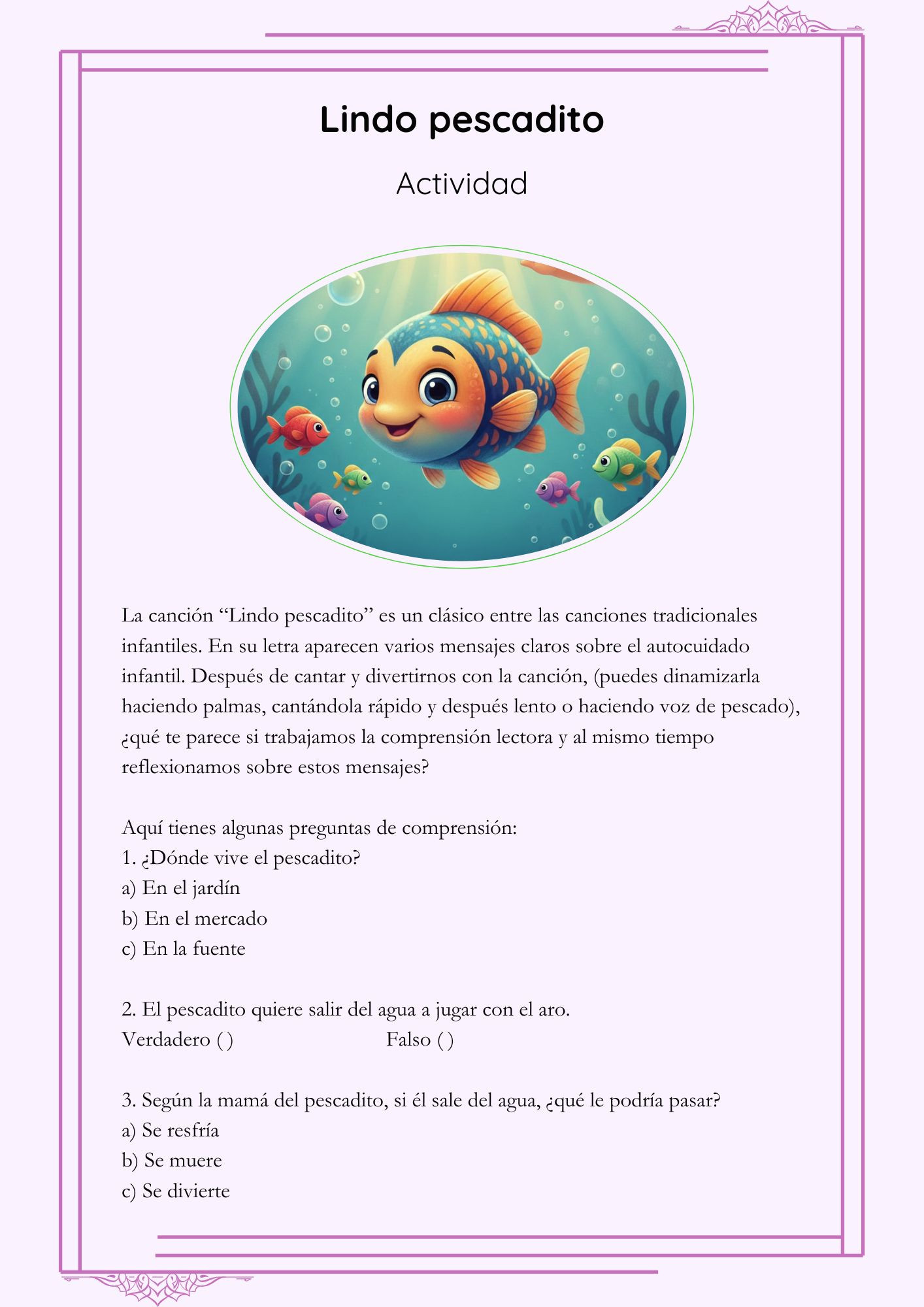 1.- Lindo pescadito (Actividad) 1