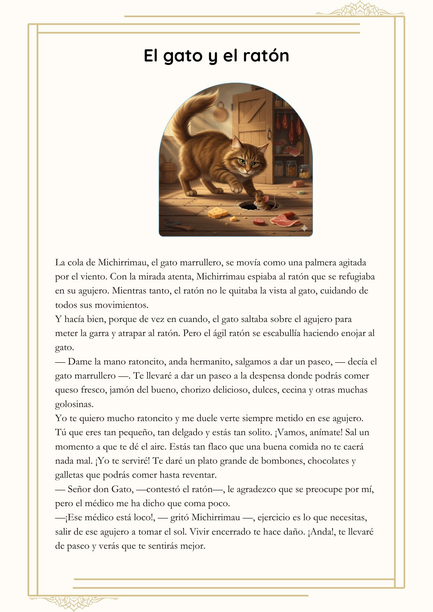 2.- El gato y el ratón (Lectura) 1