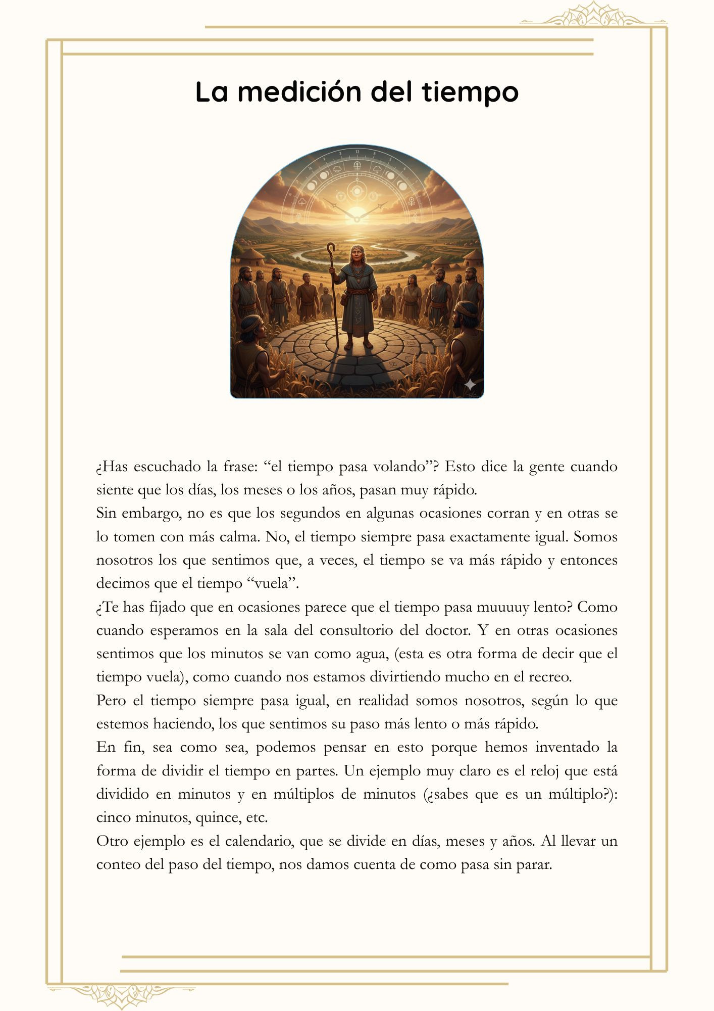 10.- La medición del tiempo (Lectura) 1