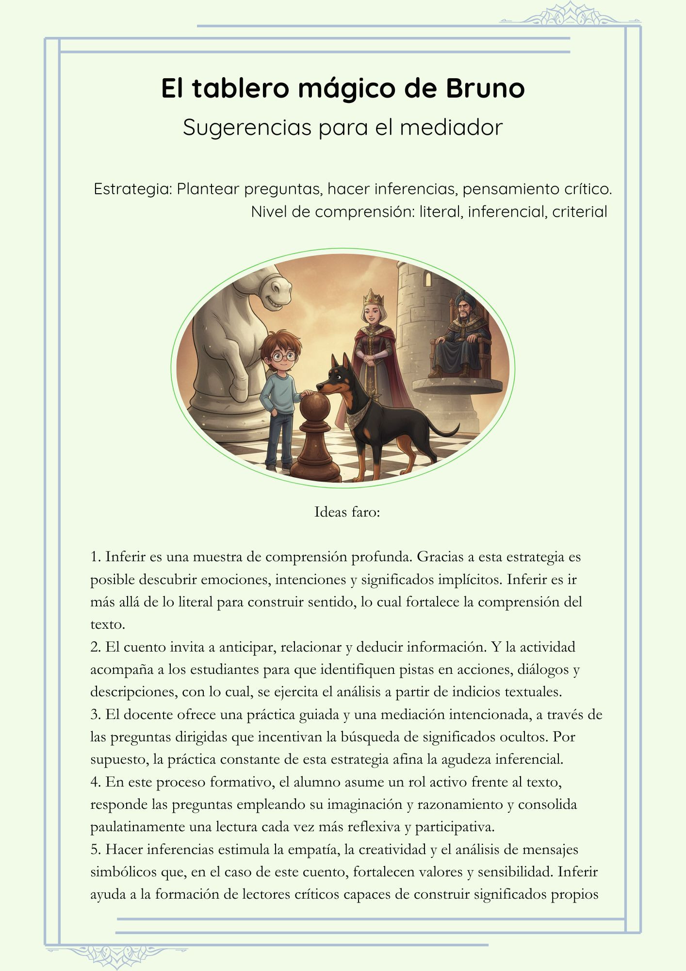 3.- El tablero mágico de Bruno (Sugerencias para el mediador) 1