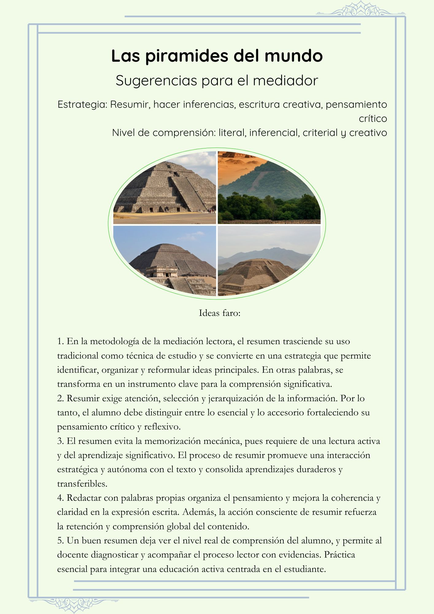 8.- Las pirámides del mundo (Sugerencias para el mediador) 1