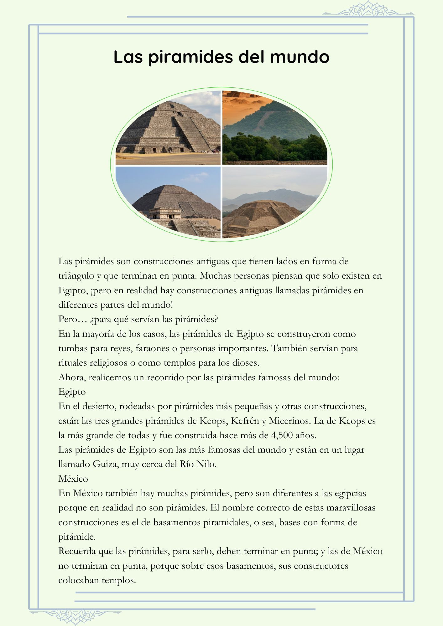 8.- Las pirámides del mundo (Lectura) 1