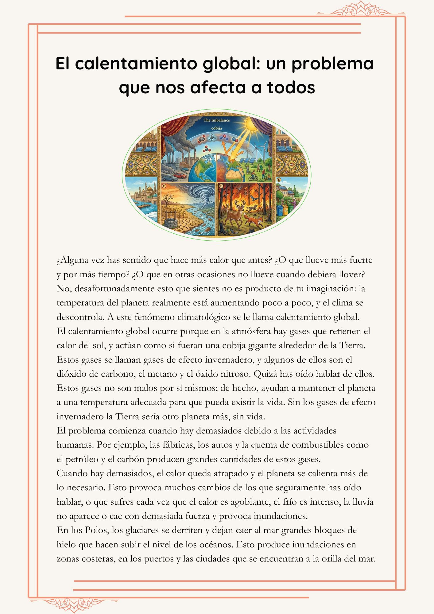 15.- El calentamiento global un problema que nos afecta a todos (Lectura) 1