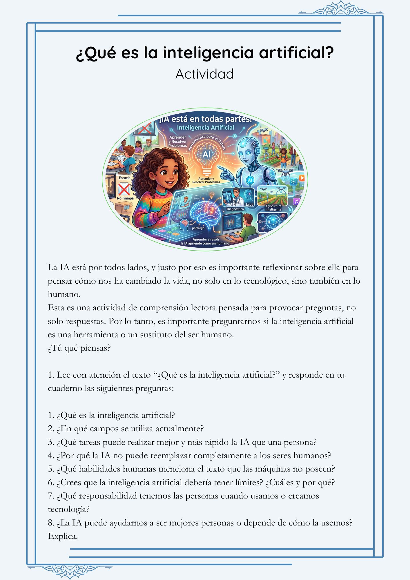 6.- ¿Qué es la inteligencia artificial (Actividad) 1