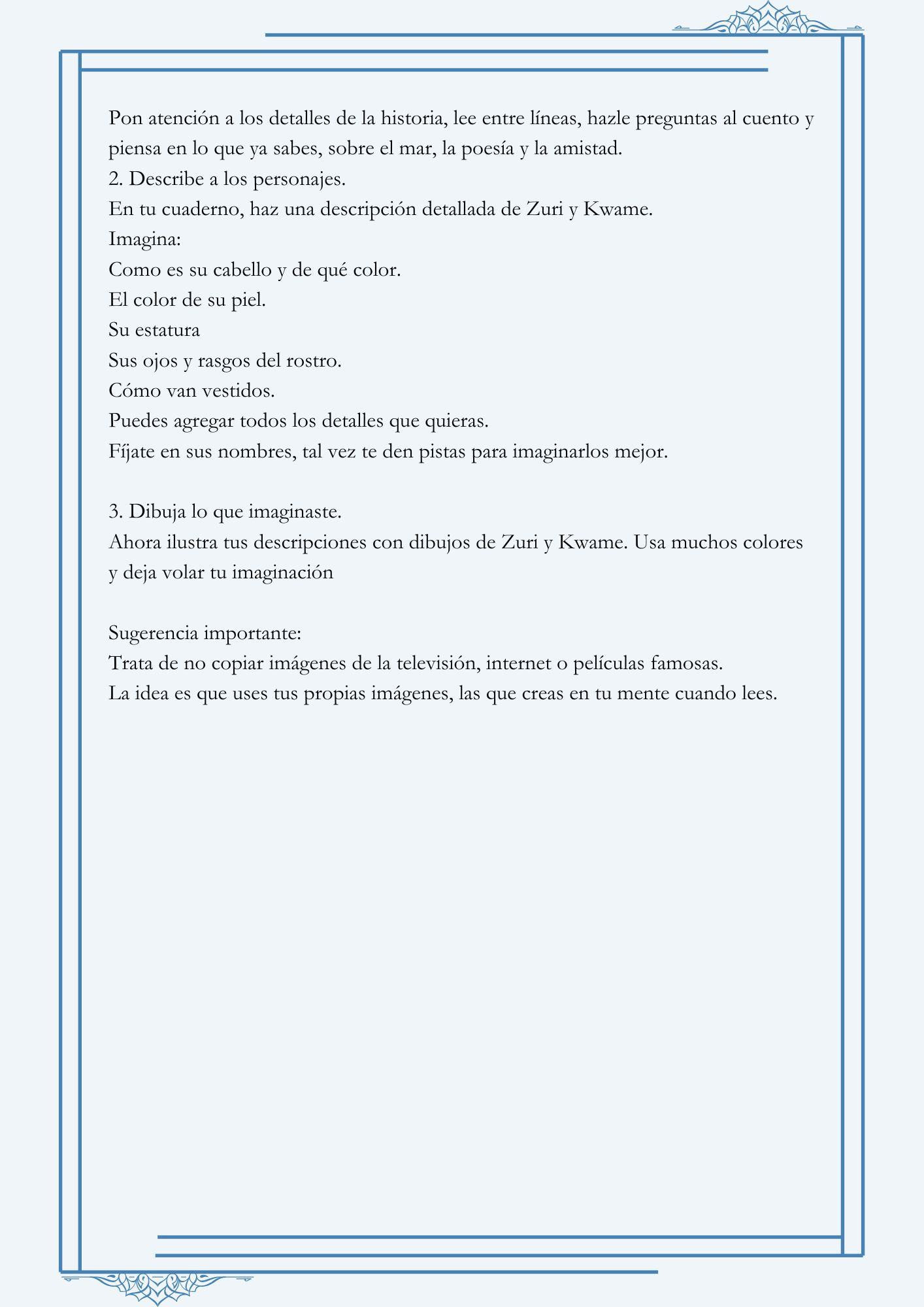 11.- La sirena que soñaba con ser poeta (Actividad) 2