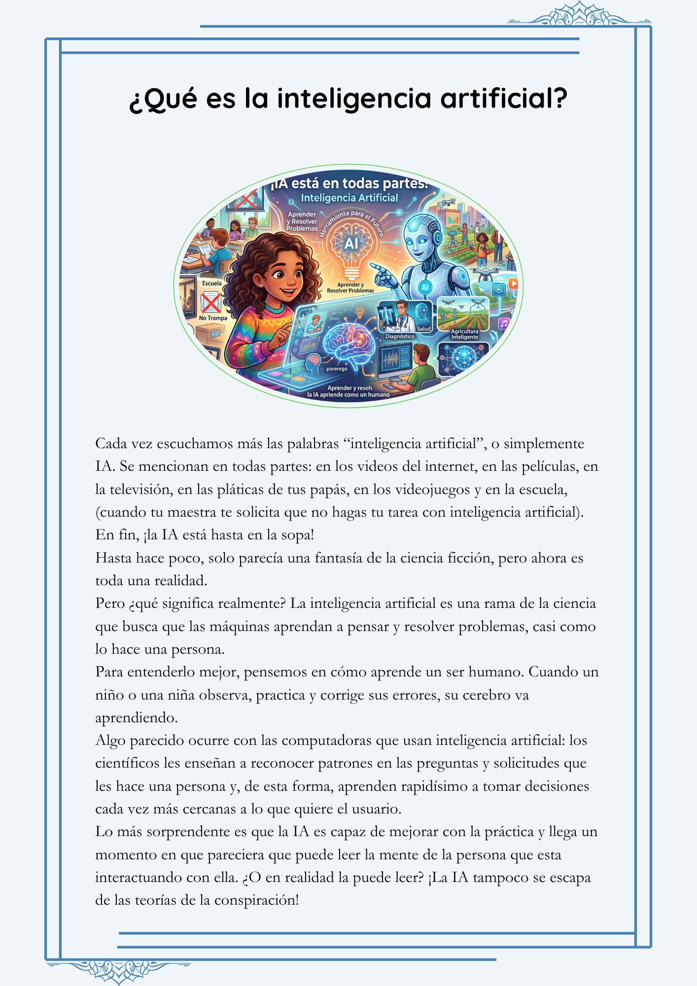 6.- ¿Qué es la inteligencia artificial (Lectura) 1